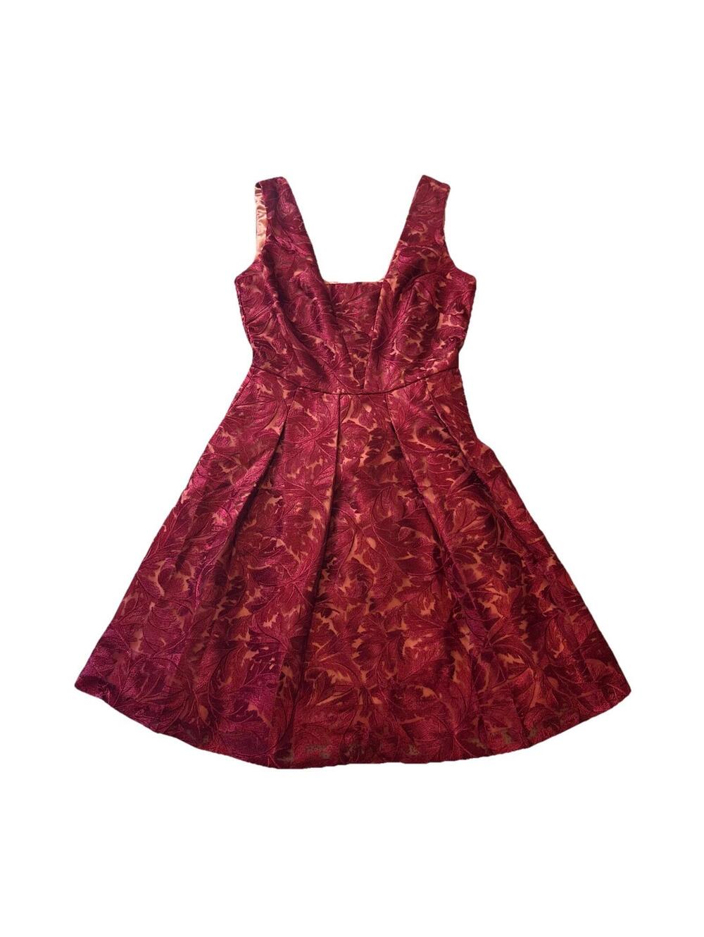 WHBM Sleeveless Lace Fit and Flare Homecoming Dress Pink NWT Size 0